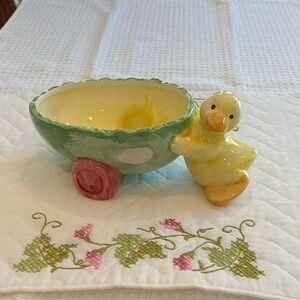 Duck Shaped Ceramic Planter